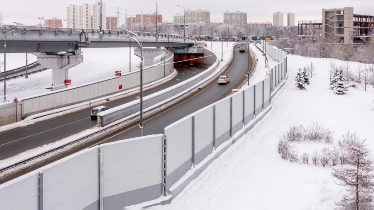 На участке московского малого кольца установят акустический экран