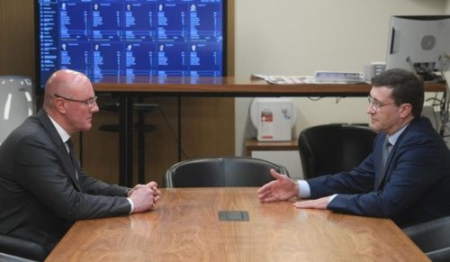 Заместитель председателя правительства Дмитрий Чернышенко провёл рабочую встречу с губернатором Нижегородской области