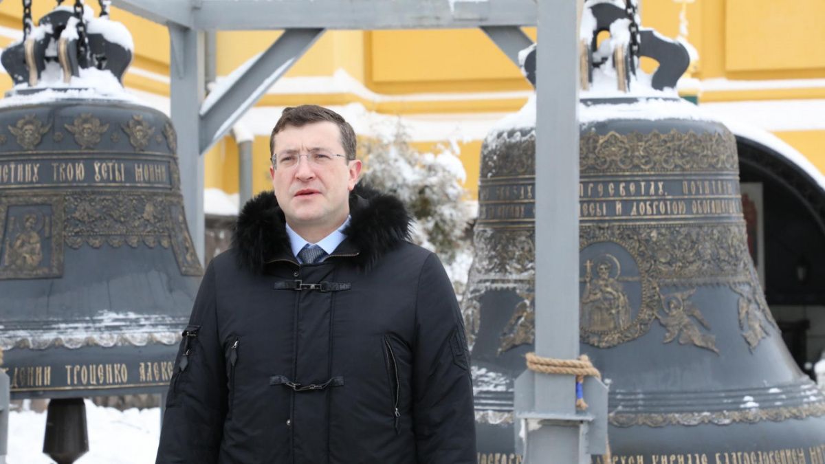 Глава Нижегородской области принял участие в церемонии освящения колоколов 